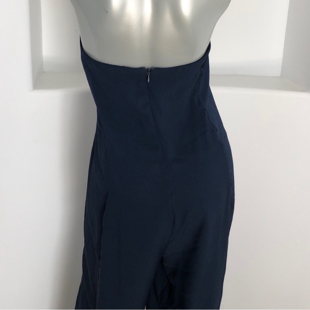 Zara Basic Collection Navy Strapless Jumpsuit - image 6